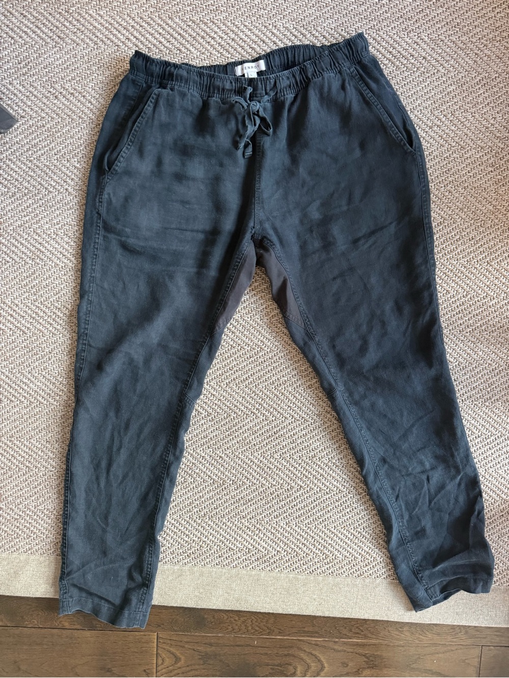 Venroy Black Men's Joggers with Elastic Waistband